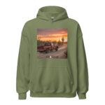 "Rusty Truck" - Everyday Hoodie (Military Green)